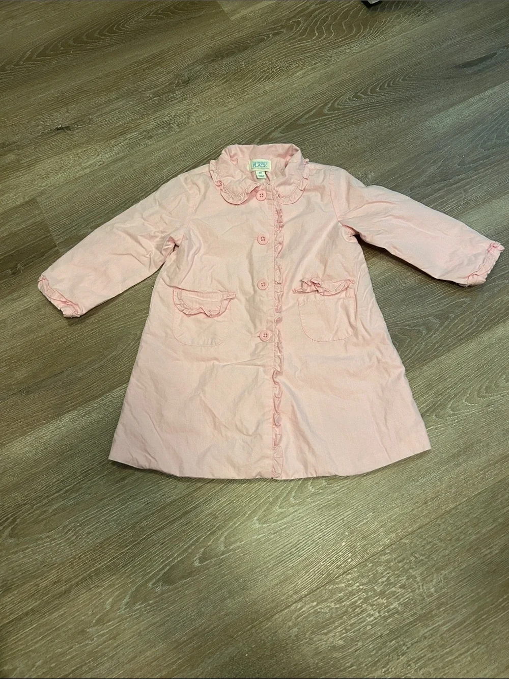 The Children’s Place Pink Ruffle-Trim Kids Jacket